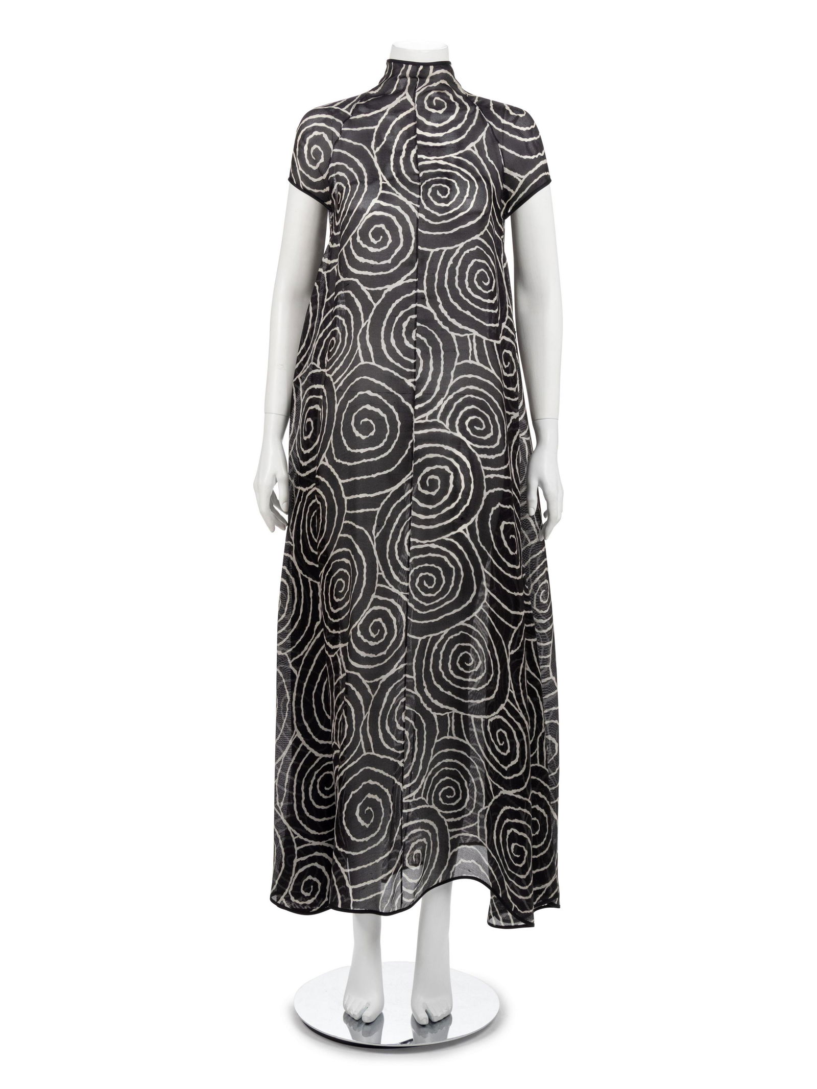Geoffrey Beene Black and White Swirl Dress, Spring 1991 (1 of 2)