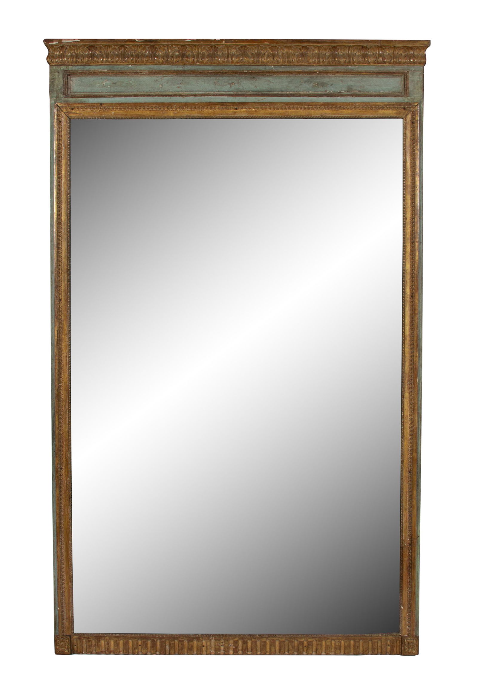 A Neoclassical Style Green-Painted and Parcel Gilt (1 of 1)