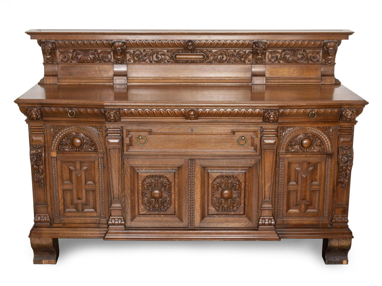 An American Oak Sideboard Height 52 x width 82 x depth (1 of 1)