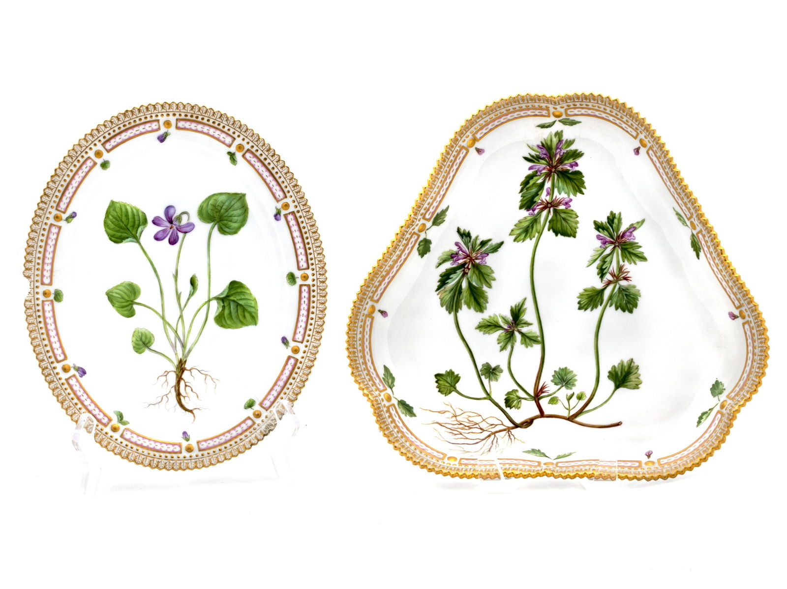 Two Royal Copenhagen Flora Danica Serving Plates (1 of 1)