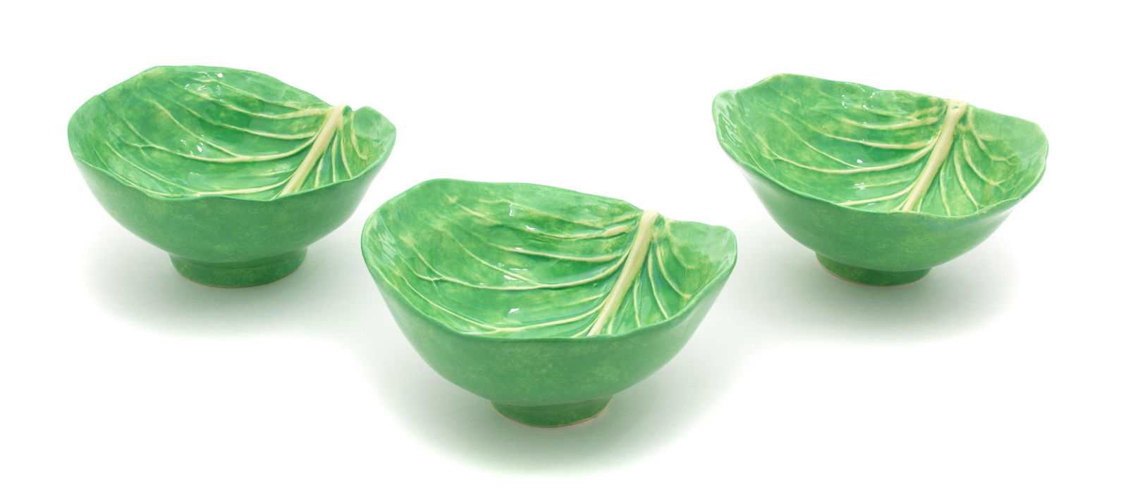 A Set of Six Dodie Thayer Lettuceware Soup Bowls  (1 of 1)