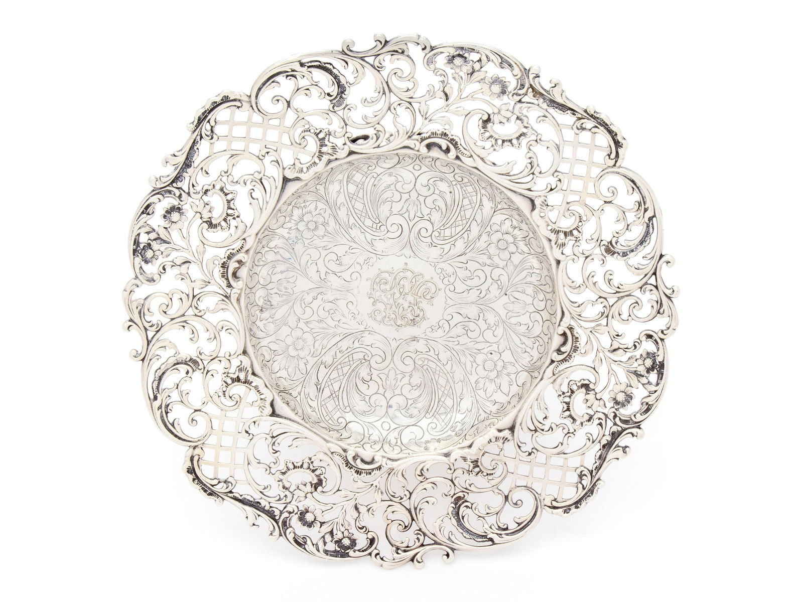 An American Silver Footed Dish Height 3 1/4 x diameter (1 of 1)