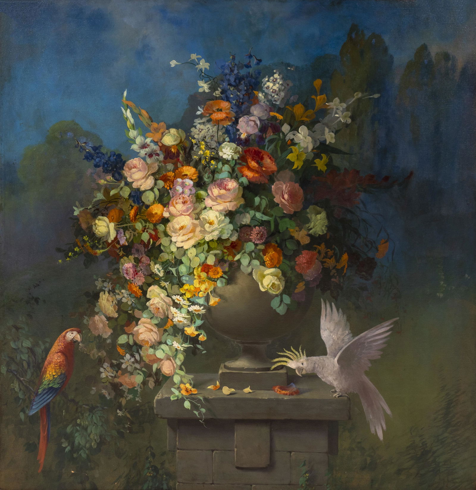 Artist Unknown (20th Century) Classical Floral Still (1 of 1)