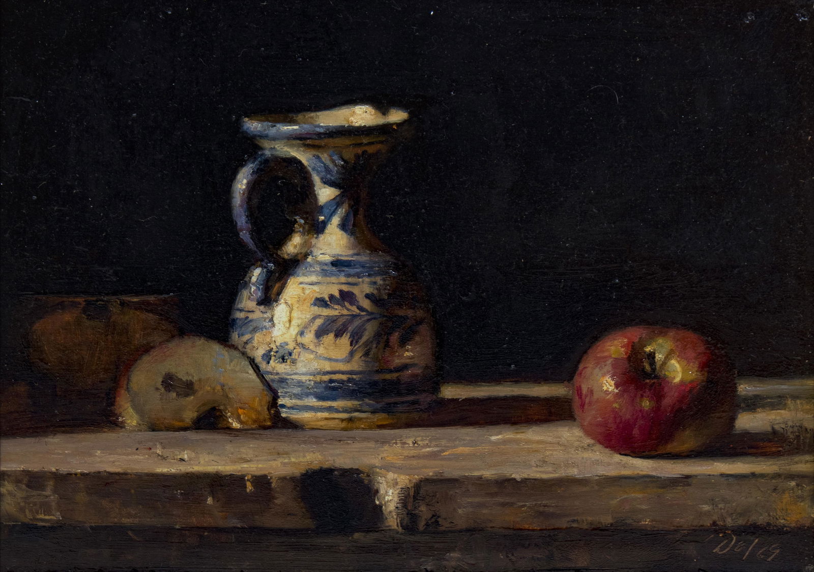 David A. Leffel (American, b. 1931) Apples and Pitcher, (1 of 1)