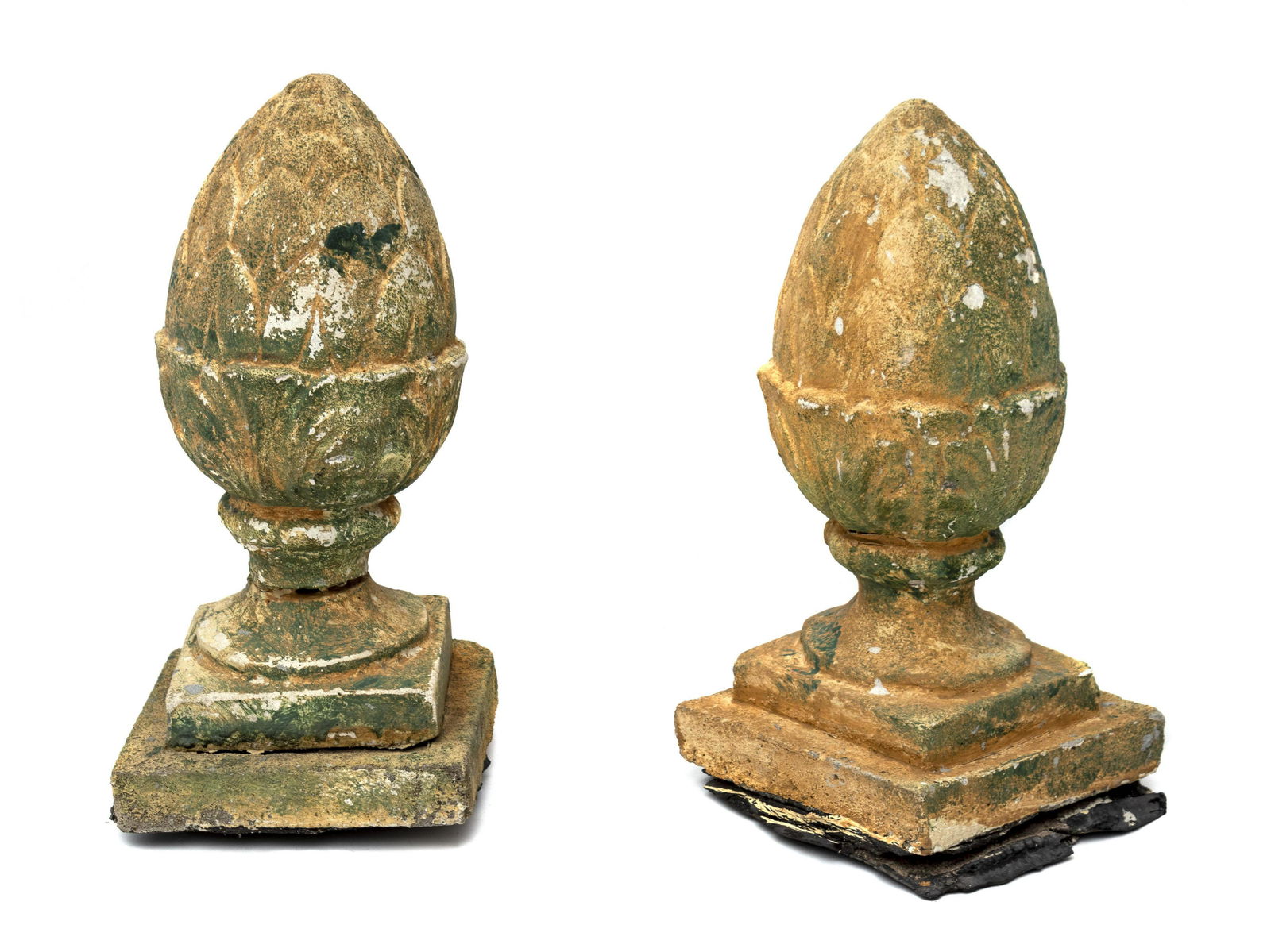 A Pair of Poured Stone Garden Statuary  Height 16 (1 of 1)