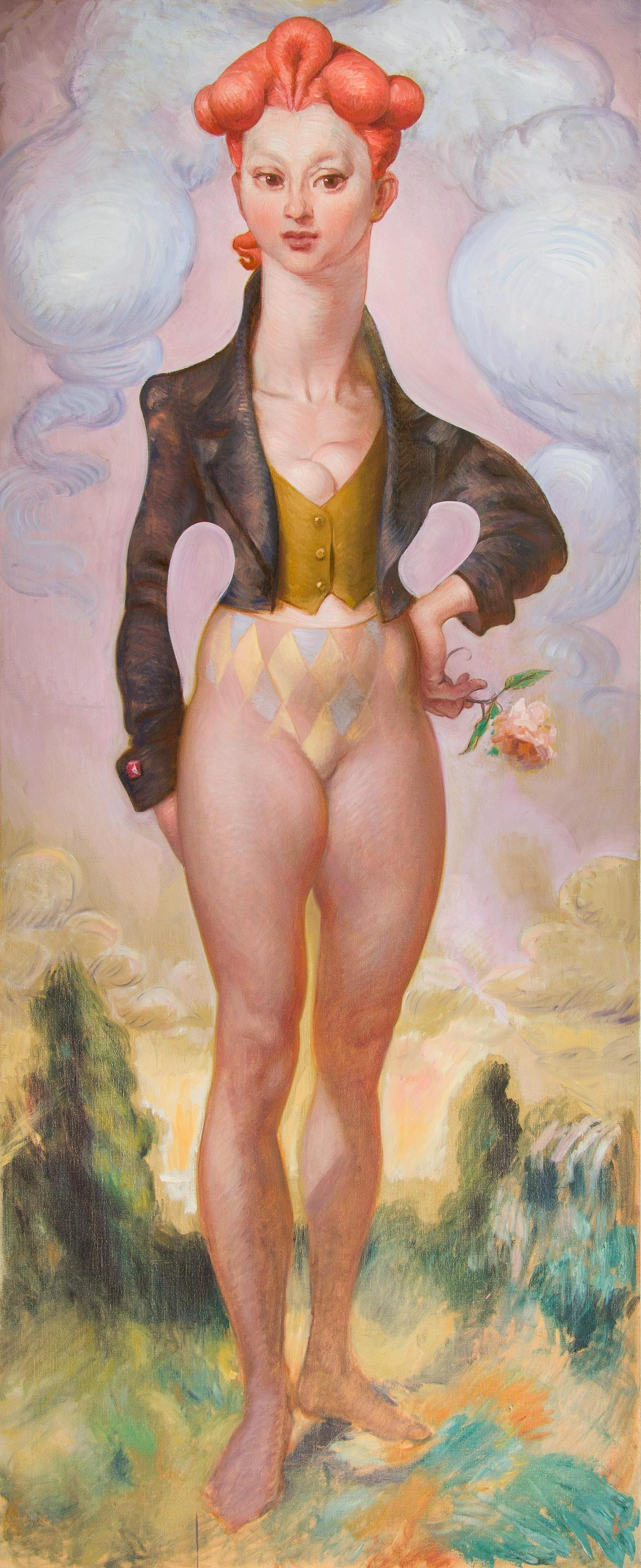 Jamie Adams (American, b. 1961) R Head, 2002: Jamie Adams (American, b. 1961) R Head, 2002 signed Jamie Adams, titled and dated (verso) 94 x 38 inches. Provenance: Property from the Collection of Judith and Howard Tullman, Chicago, Illinois