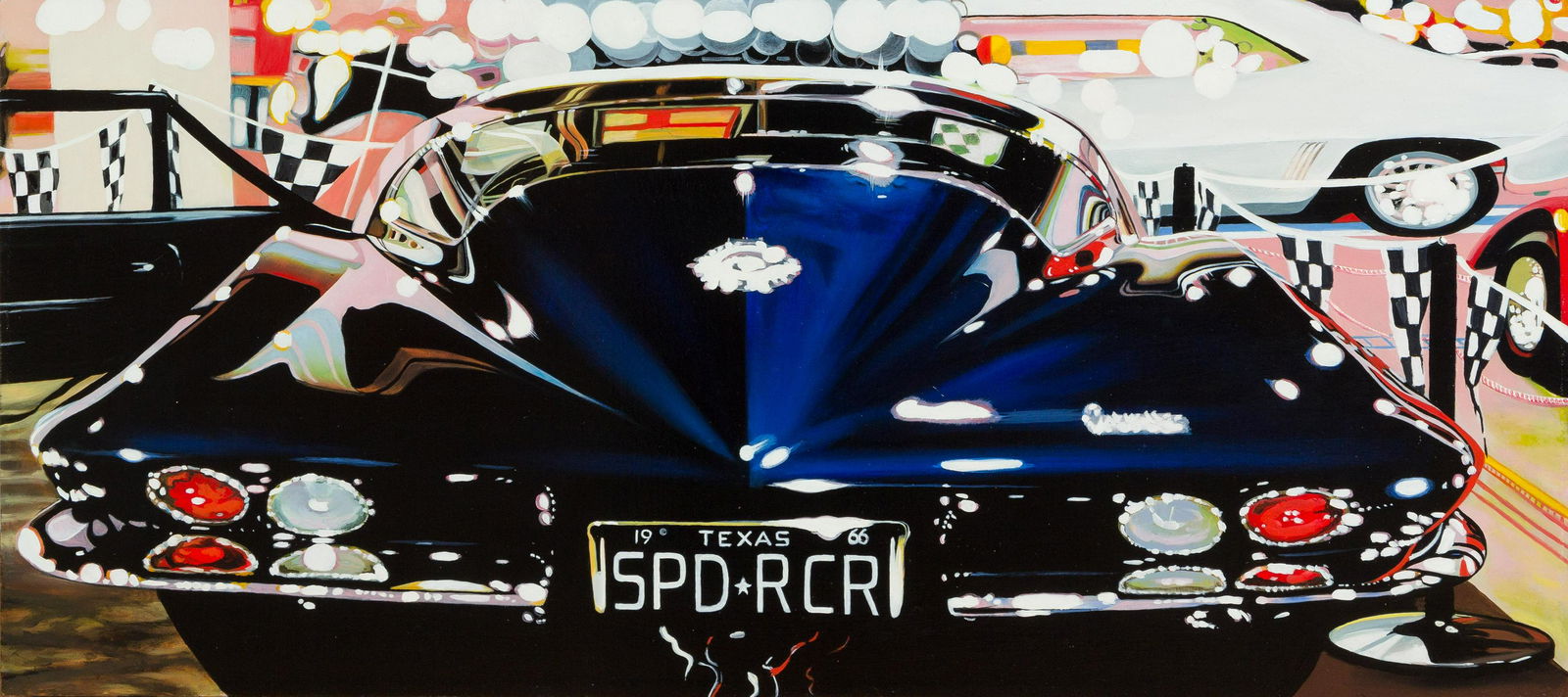 Cheryl Kelley (American, b. 1968) Speed Racer , 2005: Cheryl Kelley (American, b. 1968) Speed Racer , 2005 oil on canvas signed Cheryl Kelley, titled and dated (verso) 18 x 40 inches. Provenance: Property from the Collection of Judith and Howard Tullman