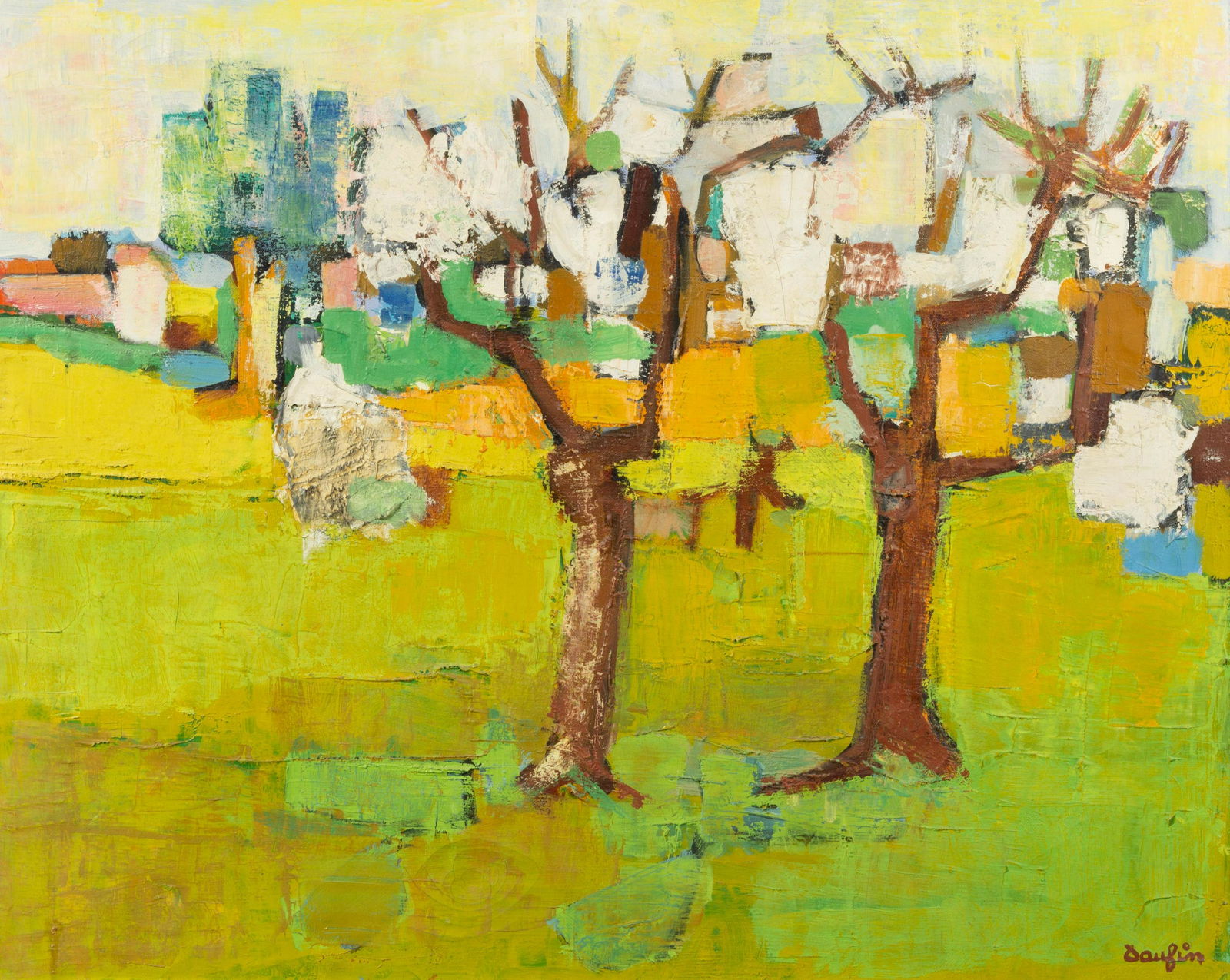 Jacques Daufin (French, b. 1930) Abstract Tree (1 of 2)