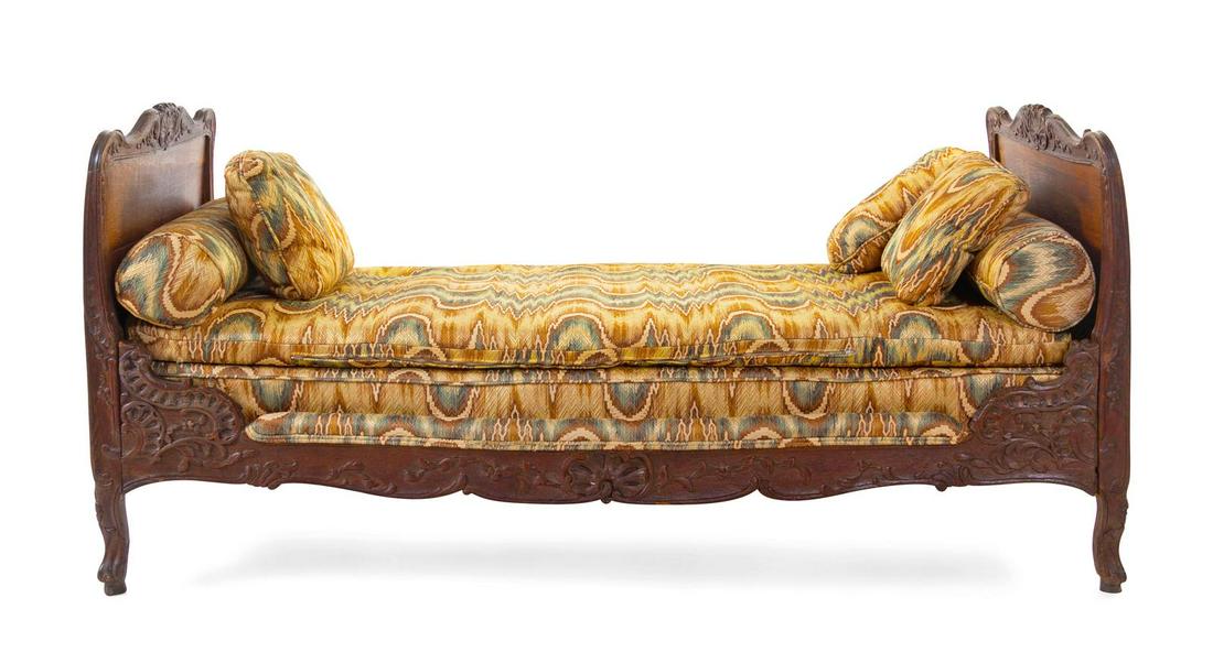 A French Provincial Walnut Daybed (1 of 2)