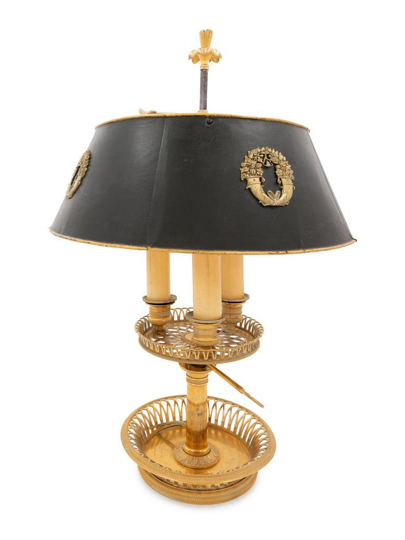 An Empire Style Brass Bouillotte Lamp (1 of 2)