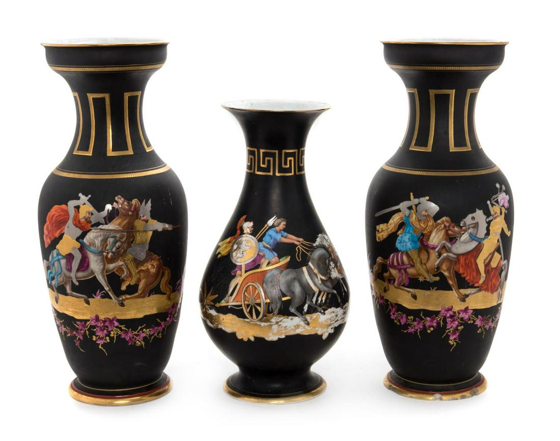 A Paris Porcelain Three-Piece Garniture (1 of 1)