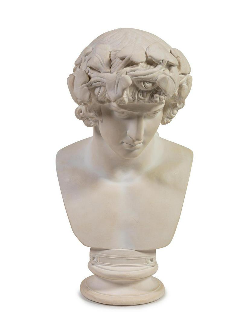 A Large Plaster Bust of Dionysus (1 of 2)