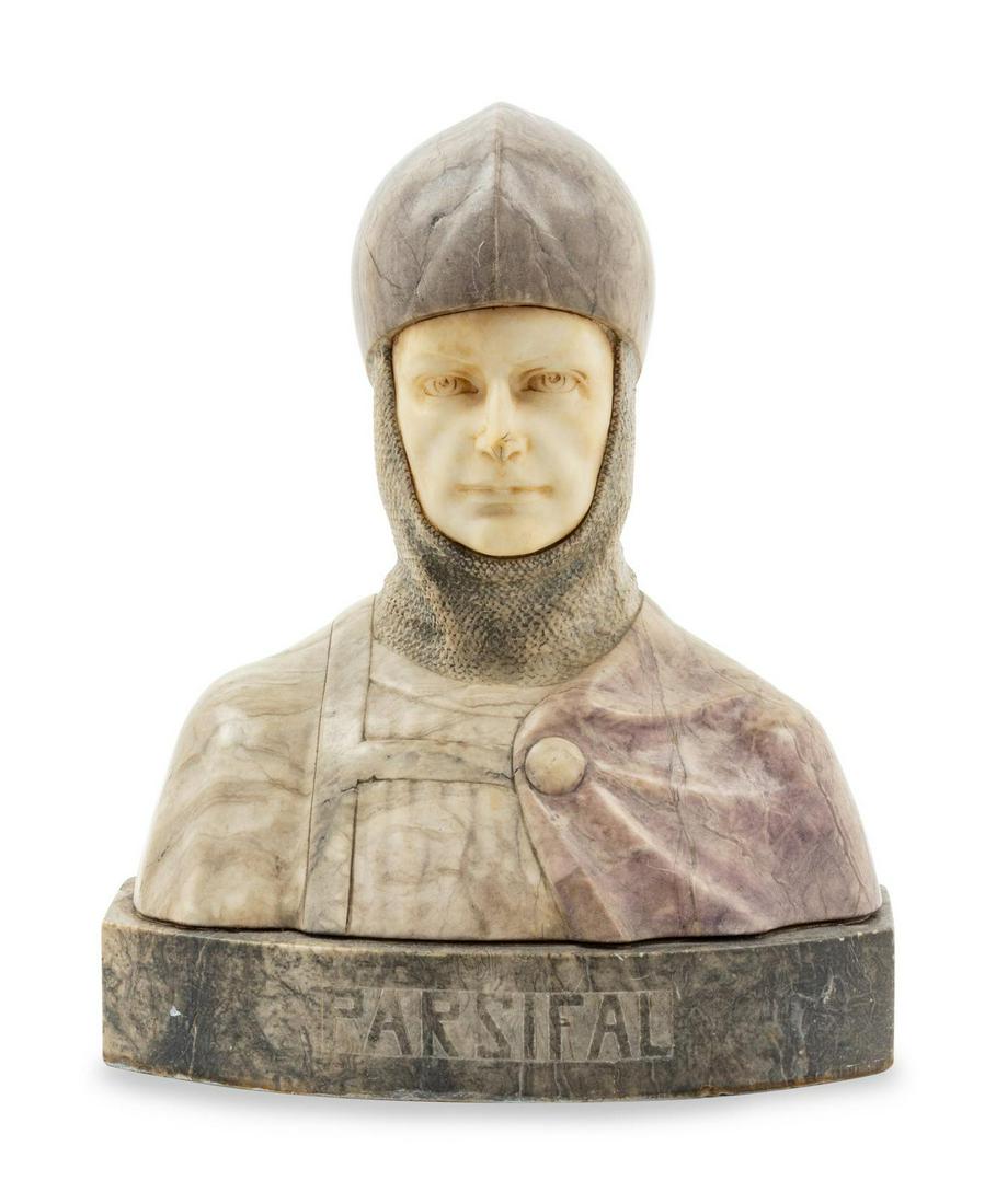 An Italian Alabaster Bust of Parsifal (1 of 2)