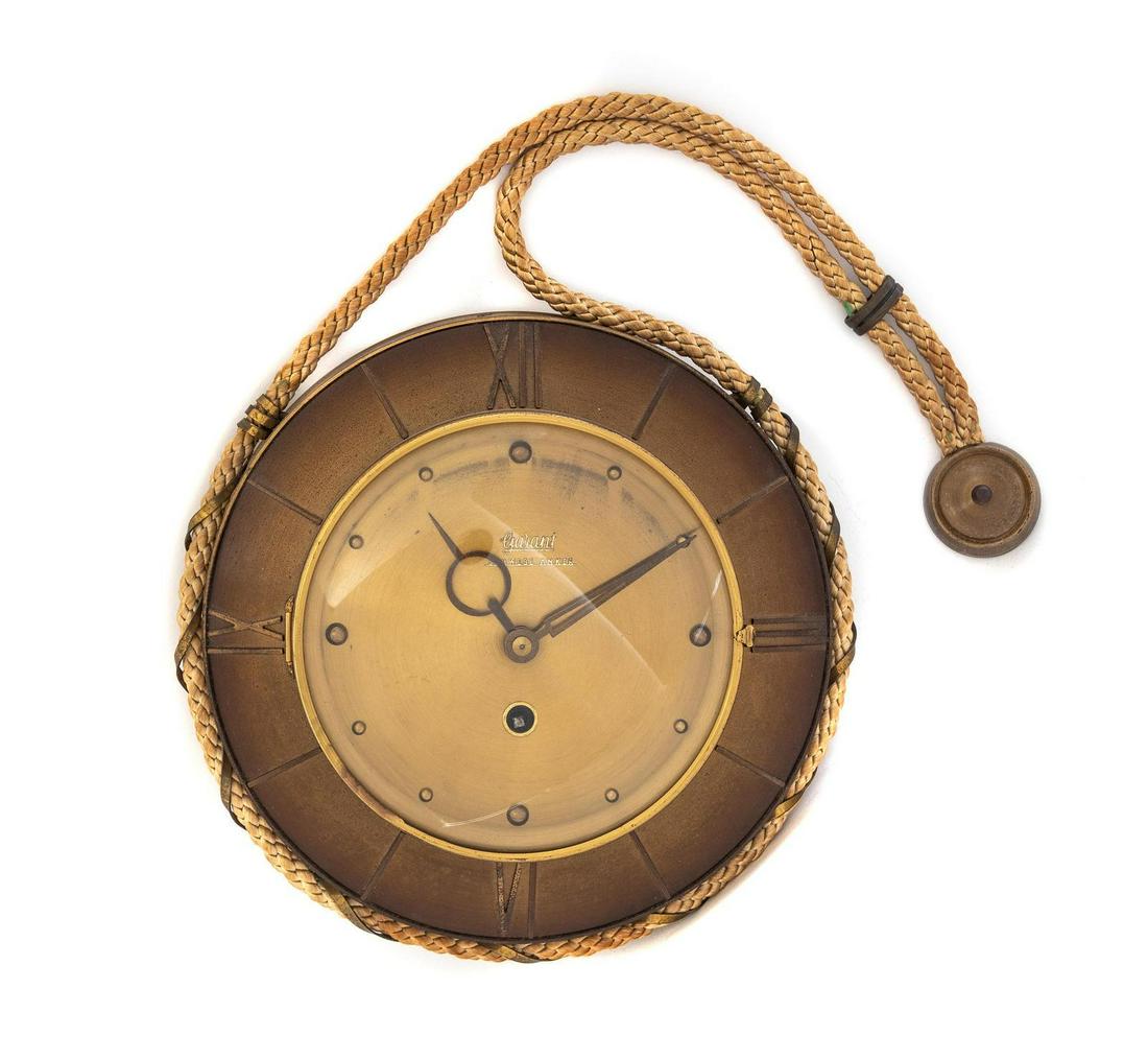 A German Gilt Metal Wall Clock (1 of 1)