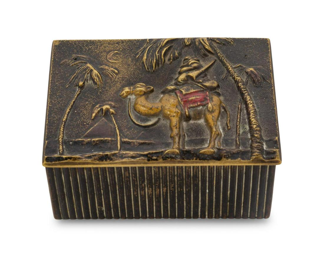 An Austrian Bronze Cigarette Box (1 of 2)