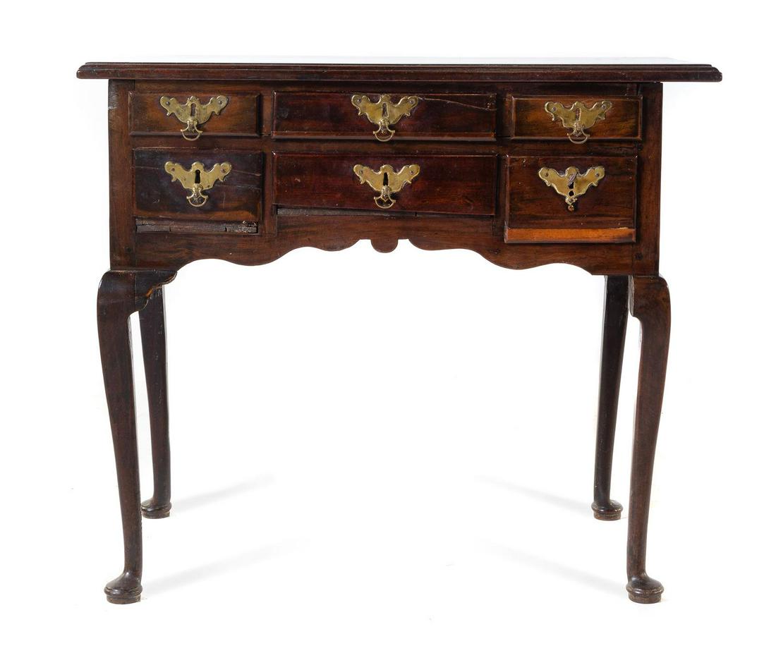 A Queen Anne Style Mahogany Lowboy (1 of 1)