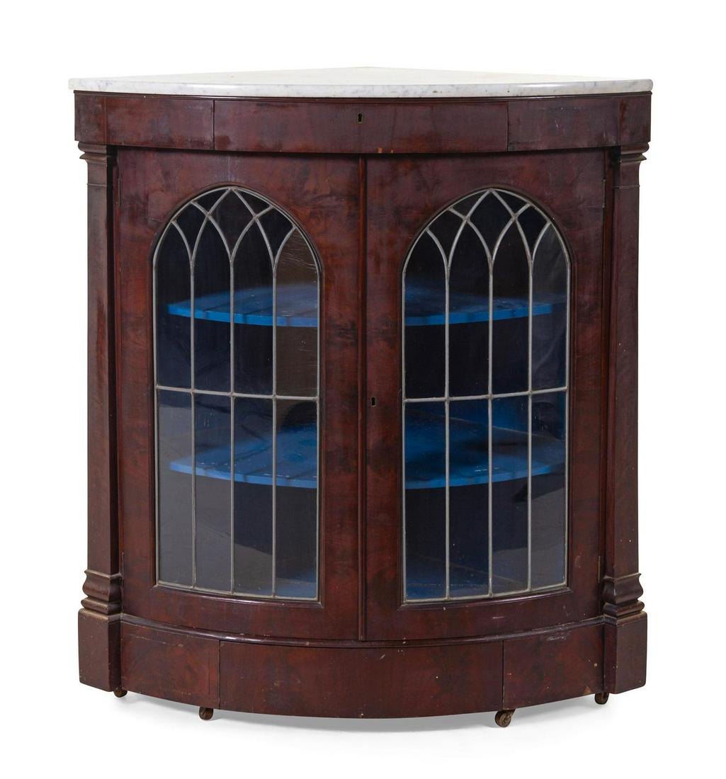 A Victorian Mahogany Corner Cabinet (1 of 1)