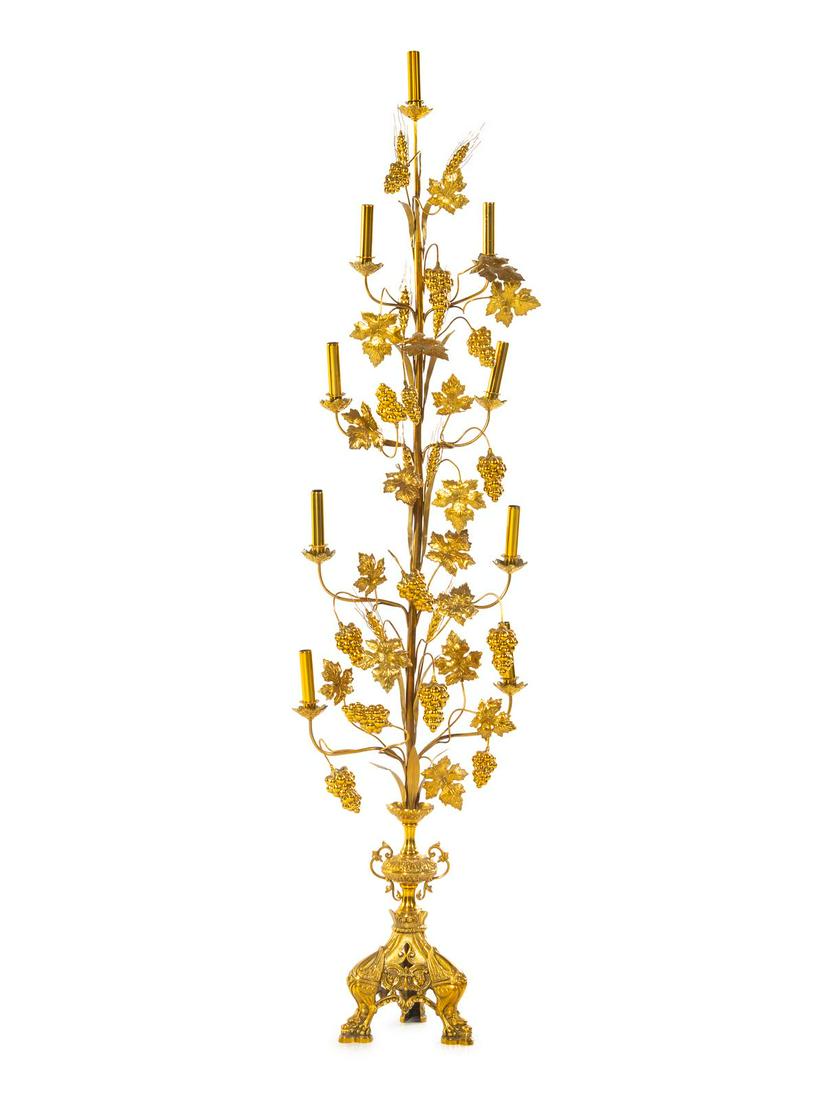 A Victorian Brass Candelabrum (1 of 2)