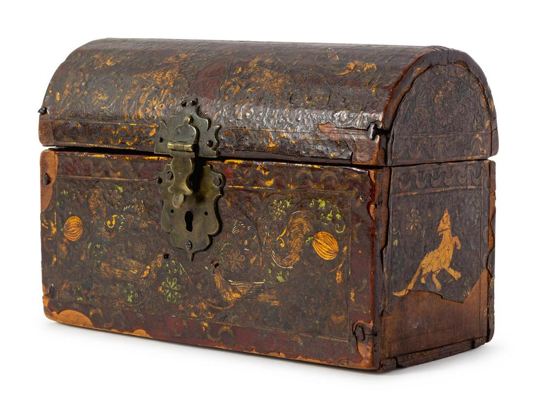 A Tooled Leather Document Box (1 of 1)