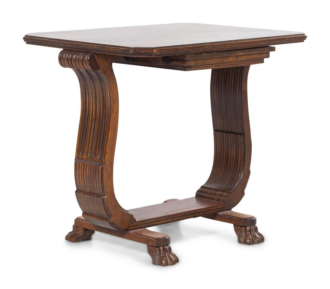 An Art Deco Walnut Table (1 of 1)