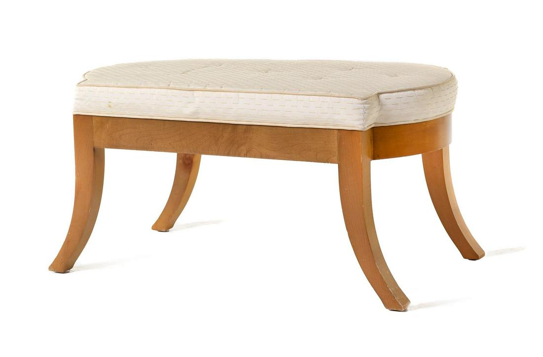 An Art Deco Style Fruitwood Bench (1 of 1)