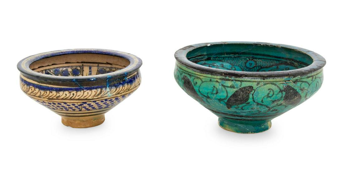 Two Sultanabad Pottery Bowls (1 of 2)