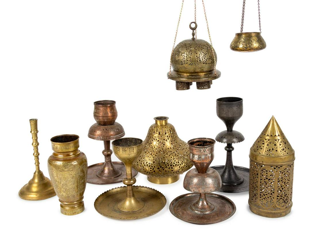 Ten Persian Brass Articles (1 of 4)