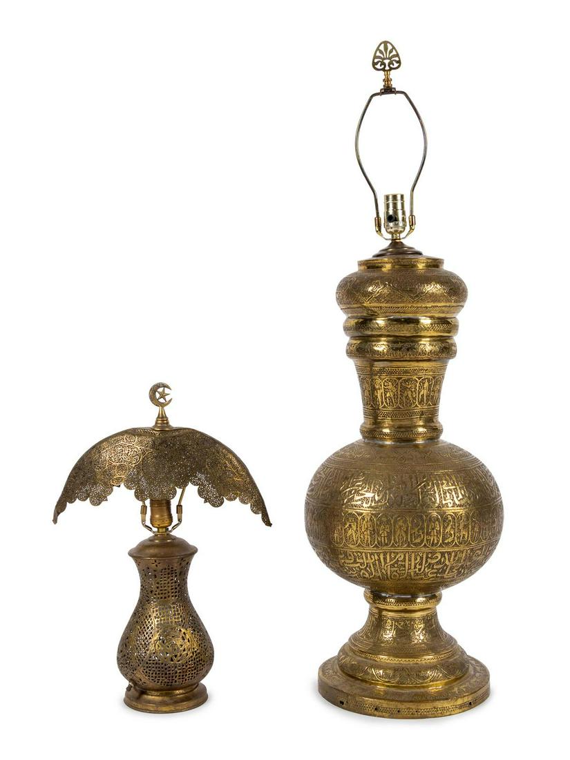 Two Syrian Brass Lamps (1 of 1)