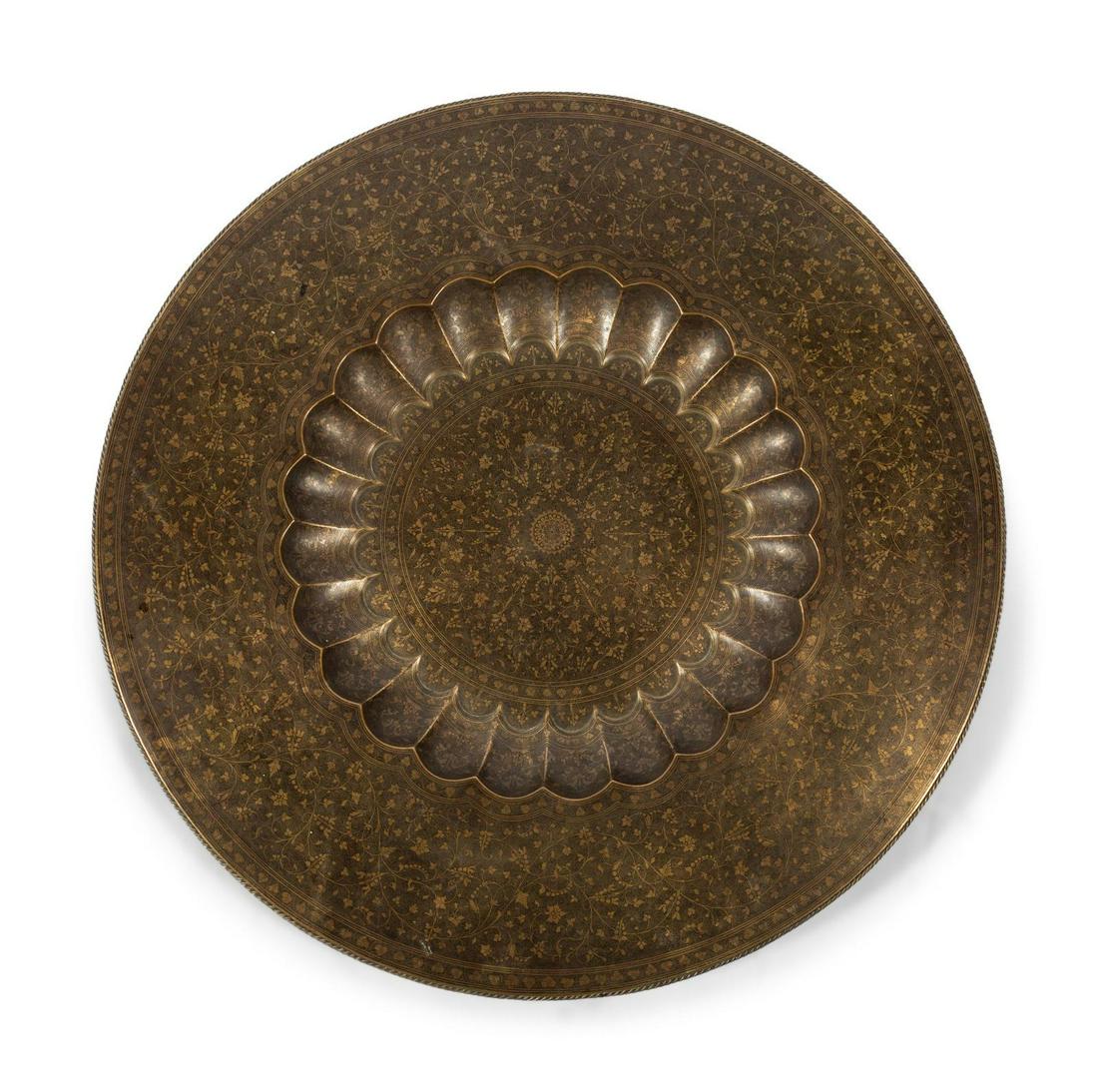 An Indian Mixed Metals Low Table (1 of 2)