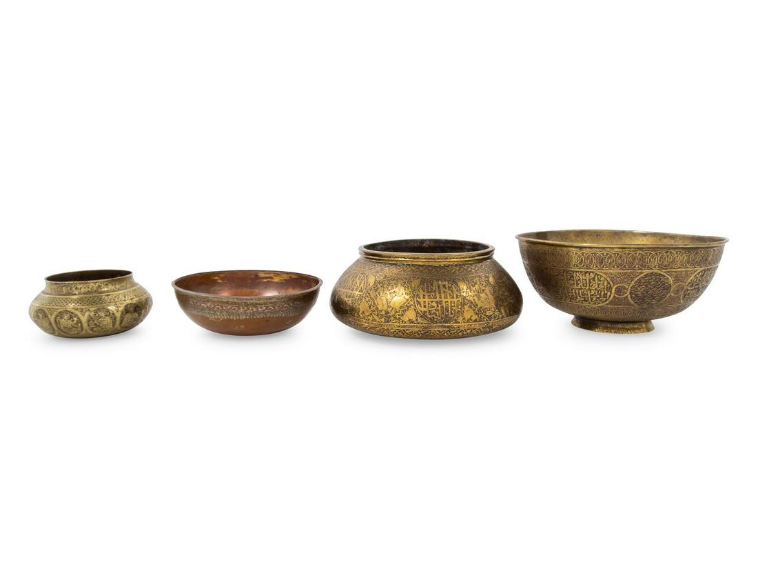 Four Qajar Bowls (1 of 1)