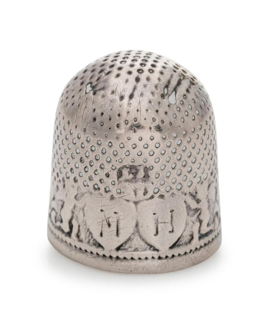 A Charles I Silver Thimble (1 of 2)