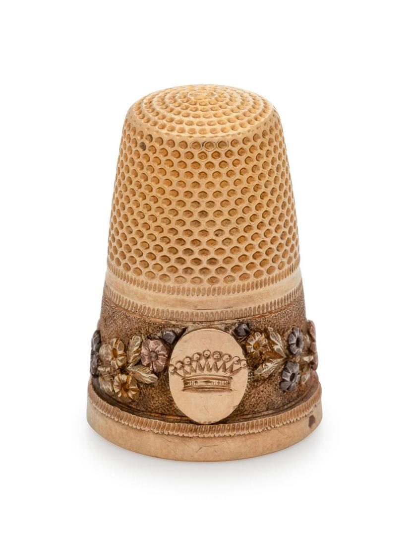 A French Vari-Colored Gold Thimble (1 of 2)