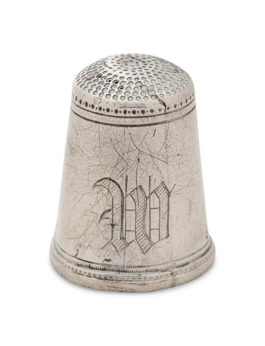 An American Silver Thimble (1 of 2)