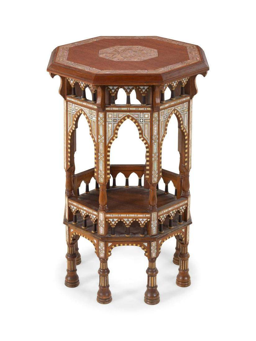 A Syrian Mother-of-Pearl Inlaid Table (1 of 2)