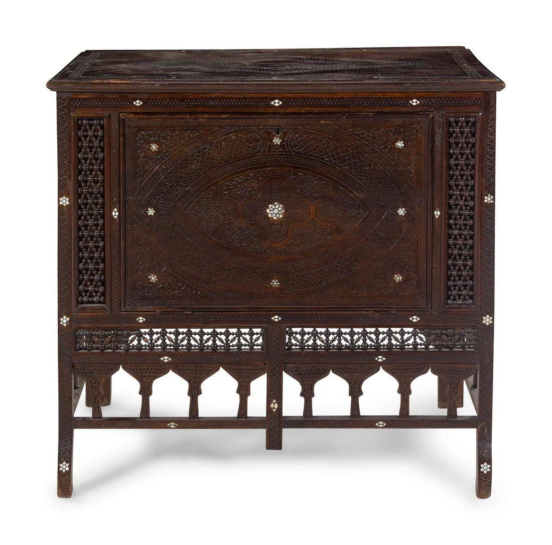 A Syrian or Egyptian Mother-of-Pearl Inlaid Cabinet (1 of 2)