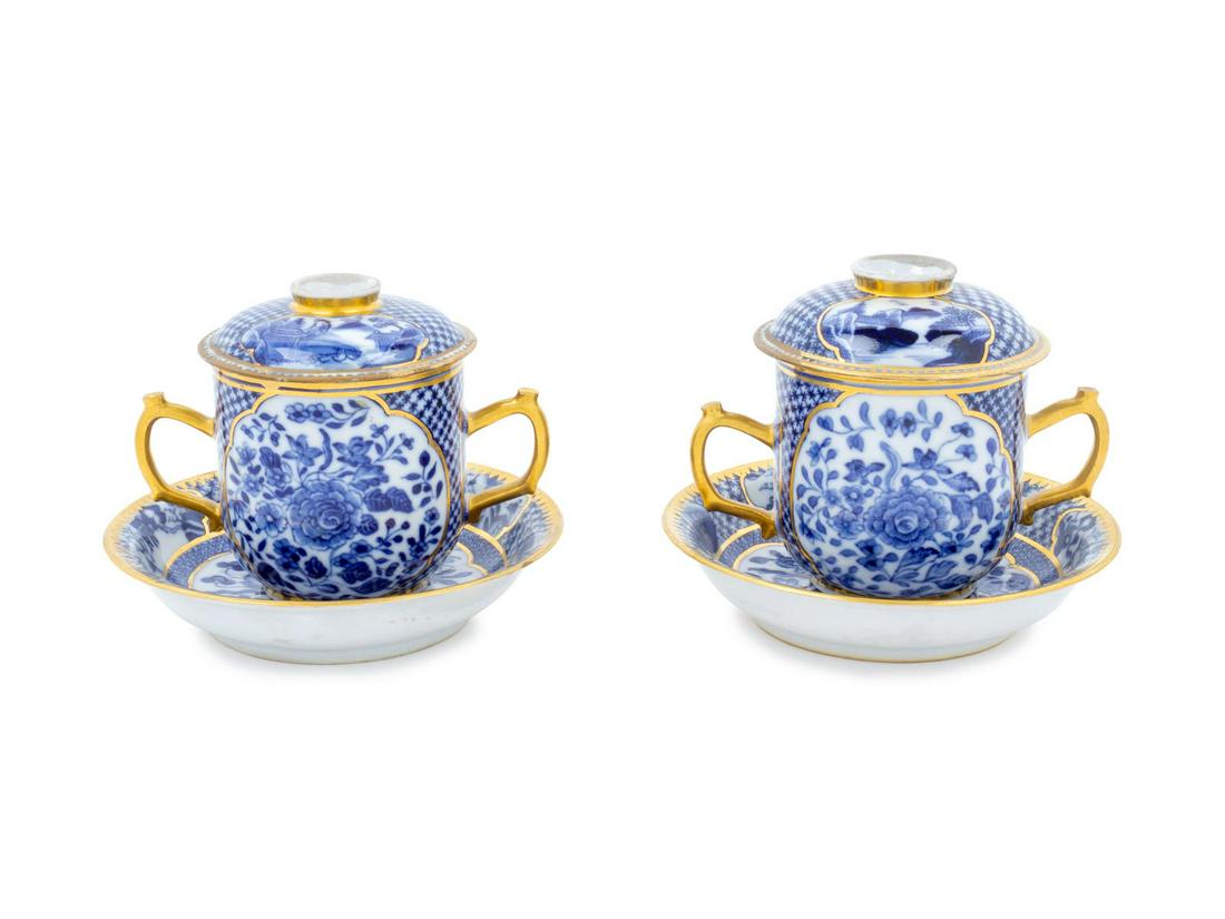 Two Chinese Export Porcelain Pot de Cremes (1 of 1)