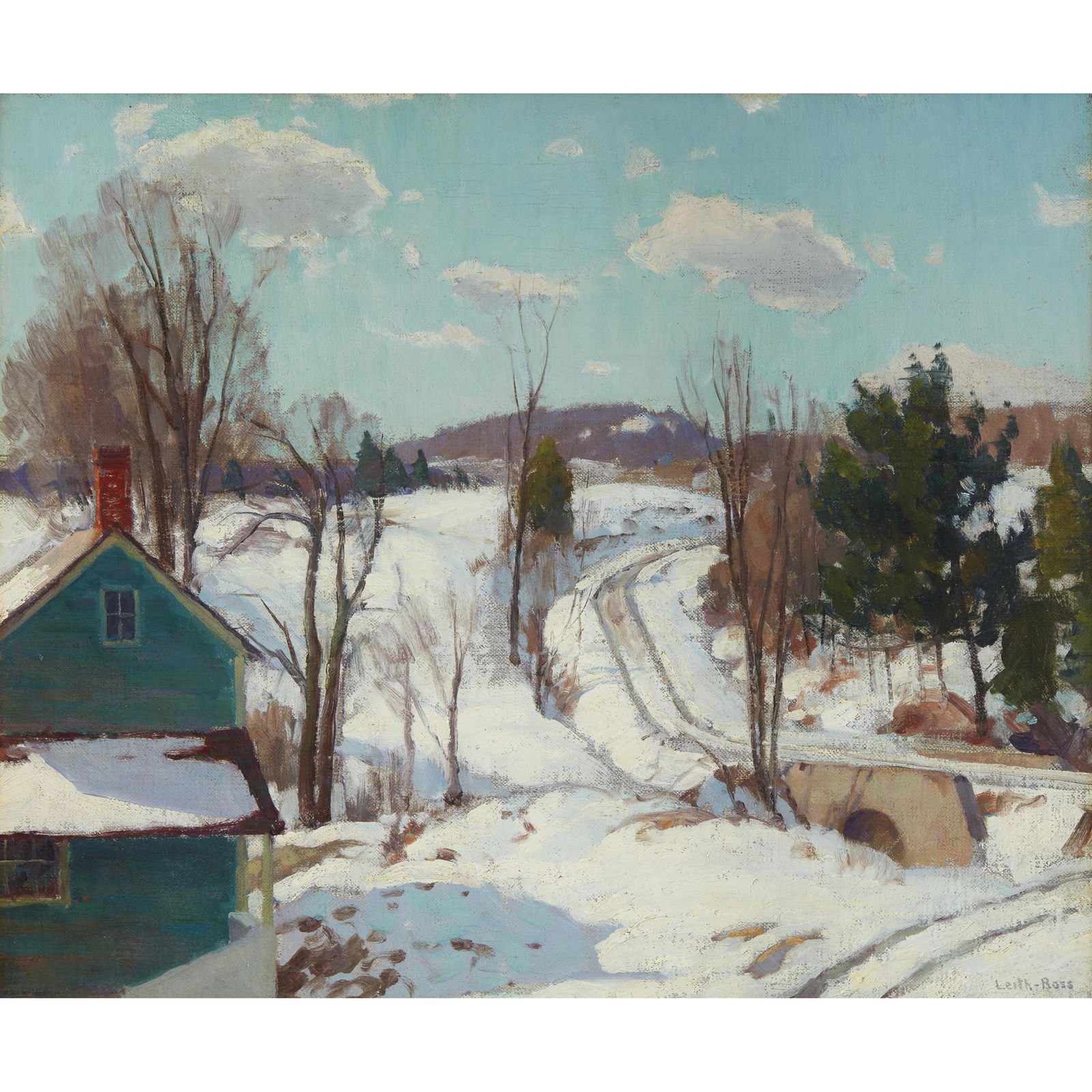 Harry Leith-Ross (American, 1886–1973), , Pidcock Creek: Harry Leith-Ross (American, 1886–1973) Pidcock Creek Signed 'Leith-Ross' bottom right, oil on canvasboard 20 x 24 in. (50.8 x 61cm) PROVENANCE: The Artist. Acquired directly from the above. Private
