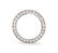 Platinum and Diamond Circle Brooch