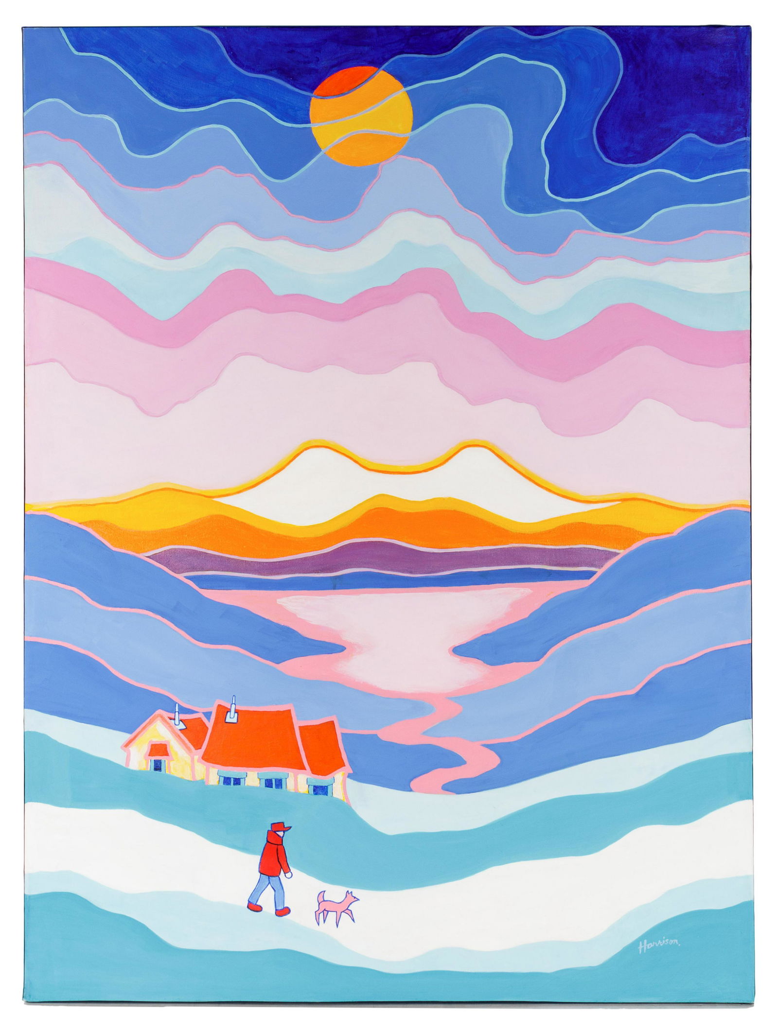 Ted Harrison (Canadian, 1926-2015) Going Home, 1982 (1 of 2)