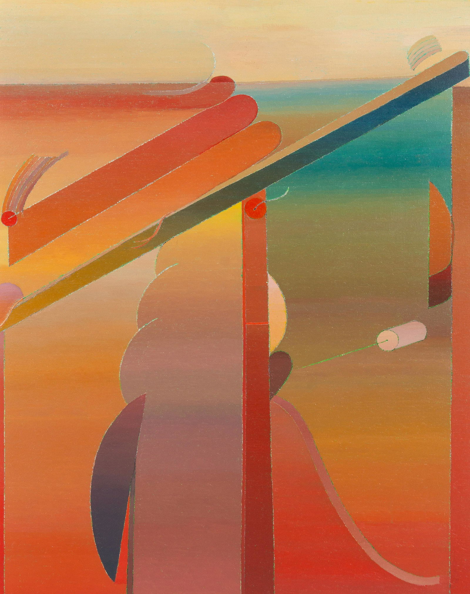 Miyoko Ito (American, 1918-1983) Sea Changes, 1977: Miyoko Ito (American, 1918-1983) Sea Changes, 1977 oil on canvs 45 x 36 inches. Provenance: Phyllis Kind Gallery, Chicago Property from a Corporate Art Collection