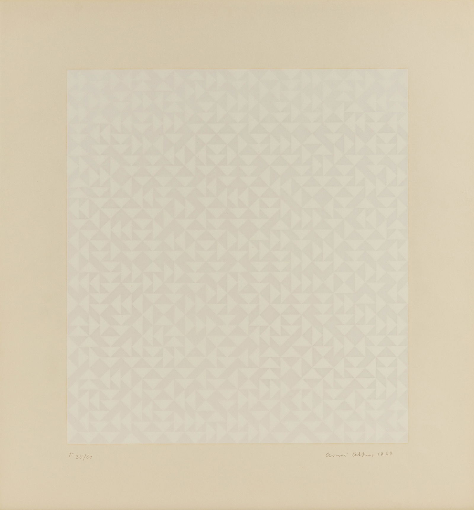 Anni Albers  (American/German, 1899-1994) Triadic (1 of 2)