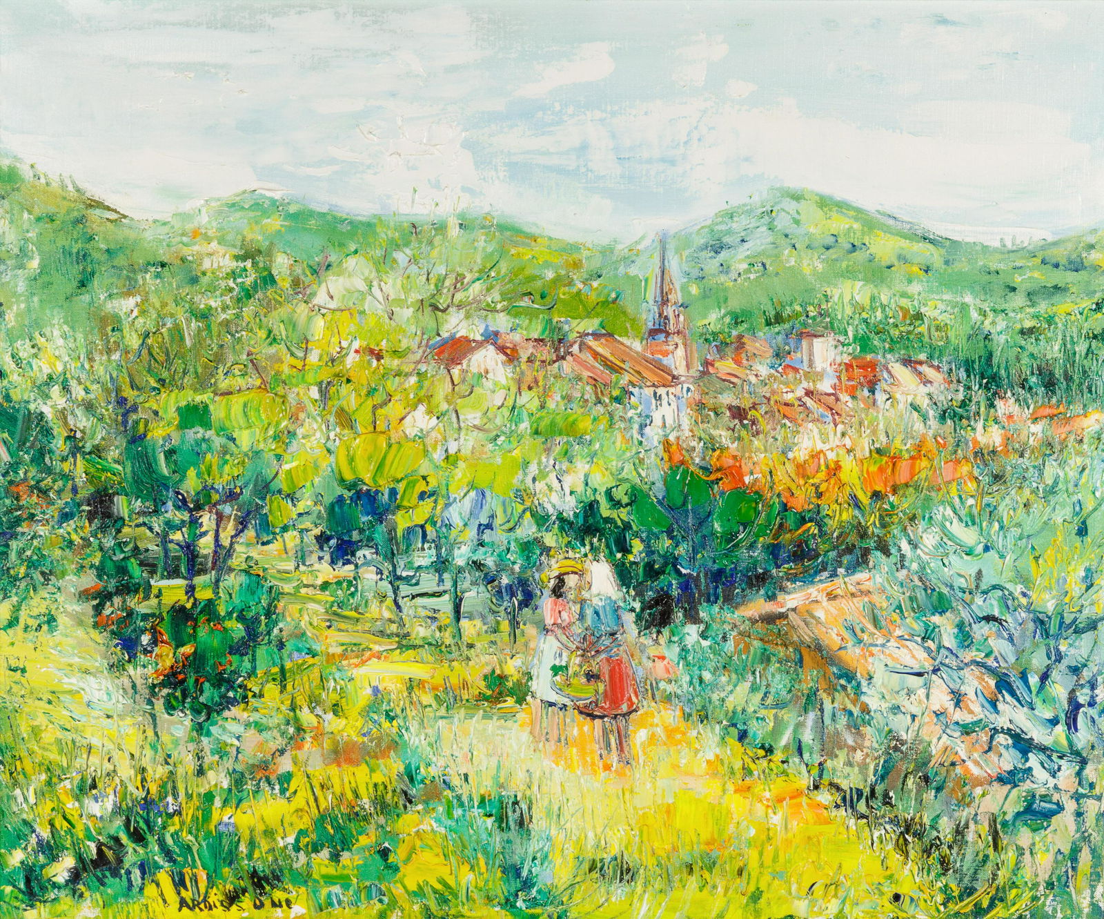 Yolande Ardissone (French, b. 1927) Bargemon (1 of 2)