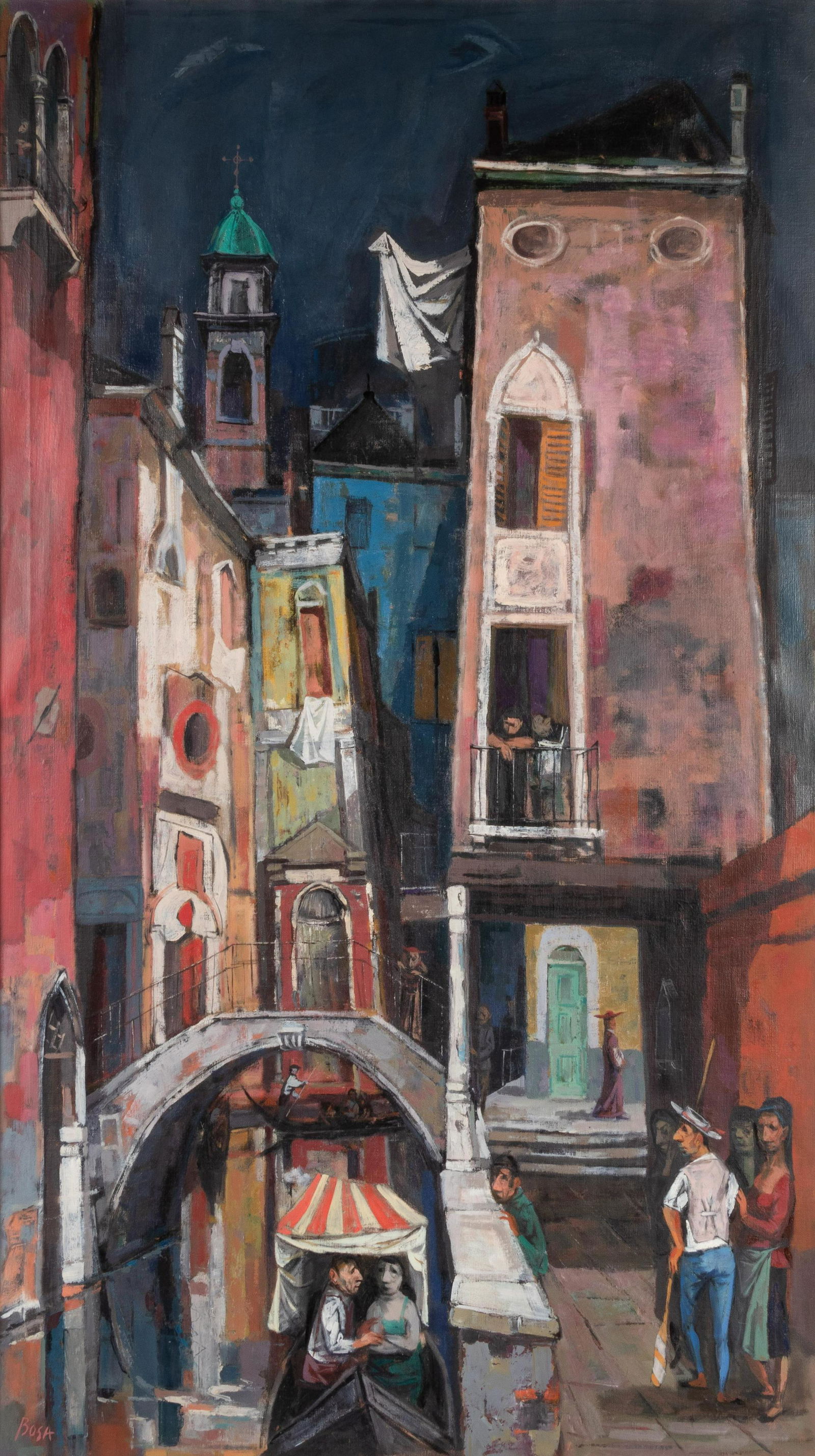 Louis Bosa (American, 1905-1981) San Barnaba, 1951 (1 of 2)