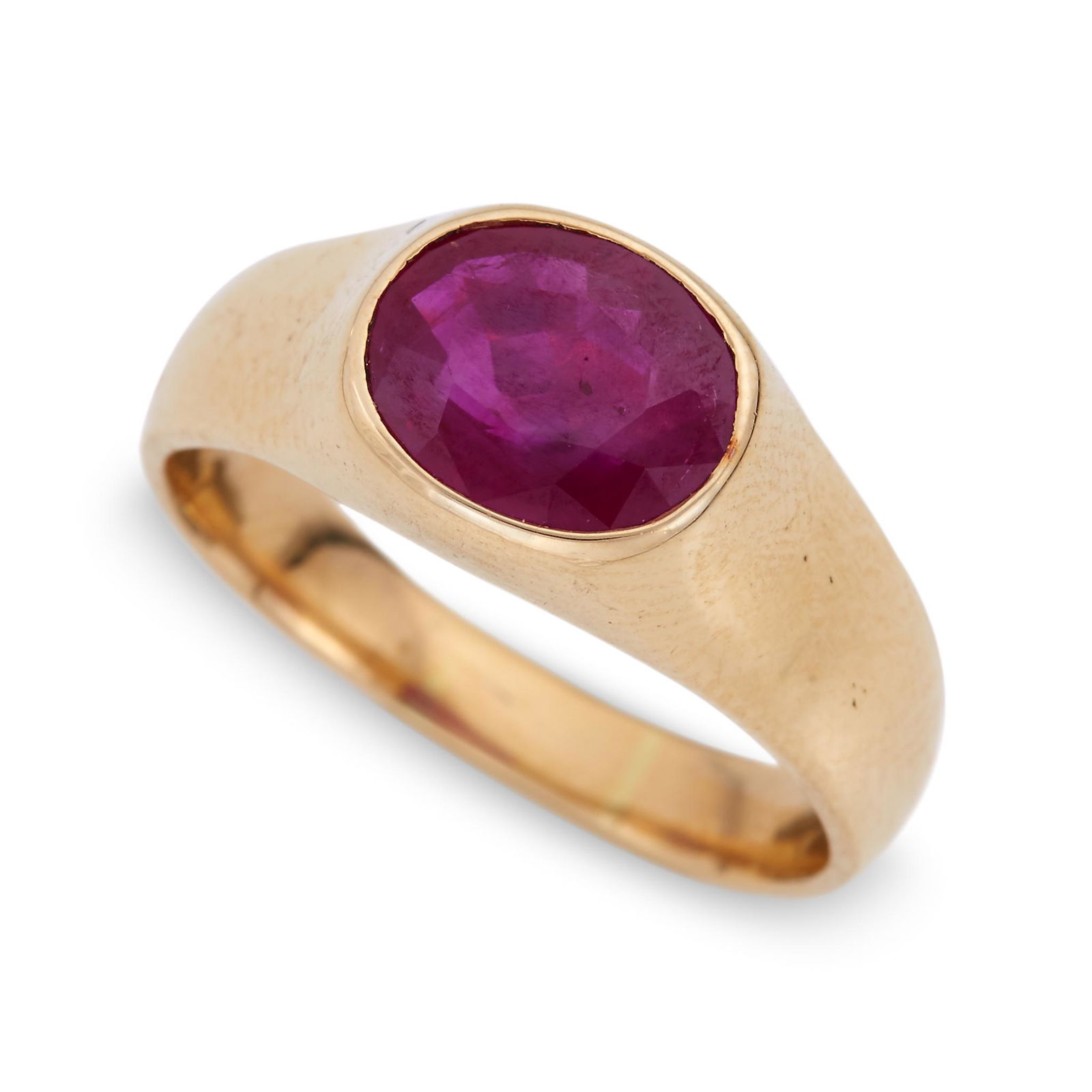 A fourteen karat gold and ruby ring (1 of 1)