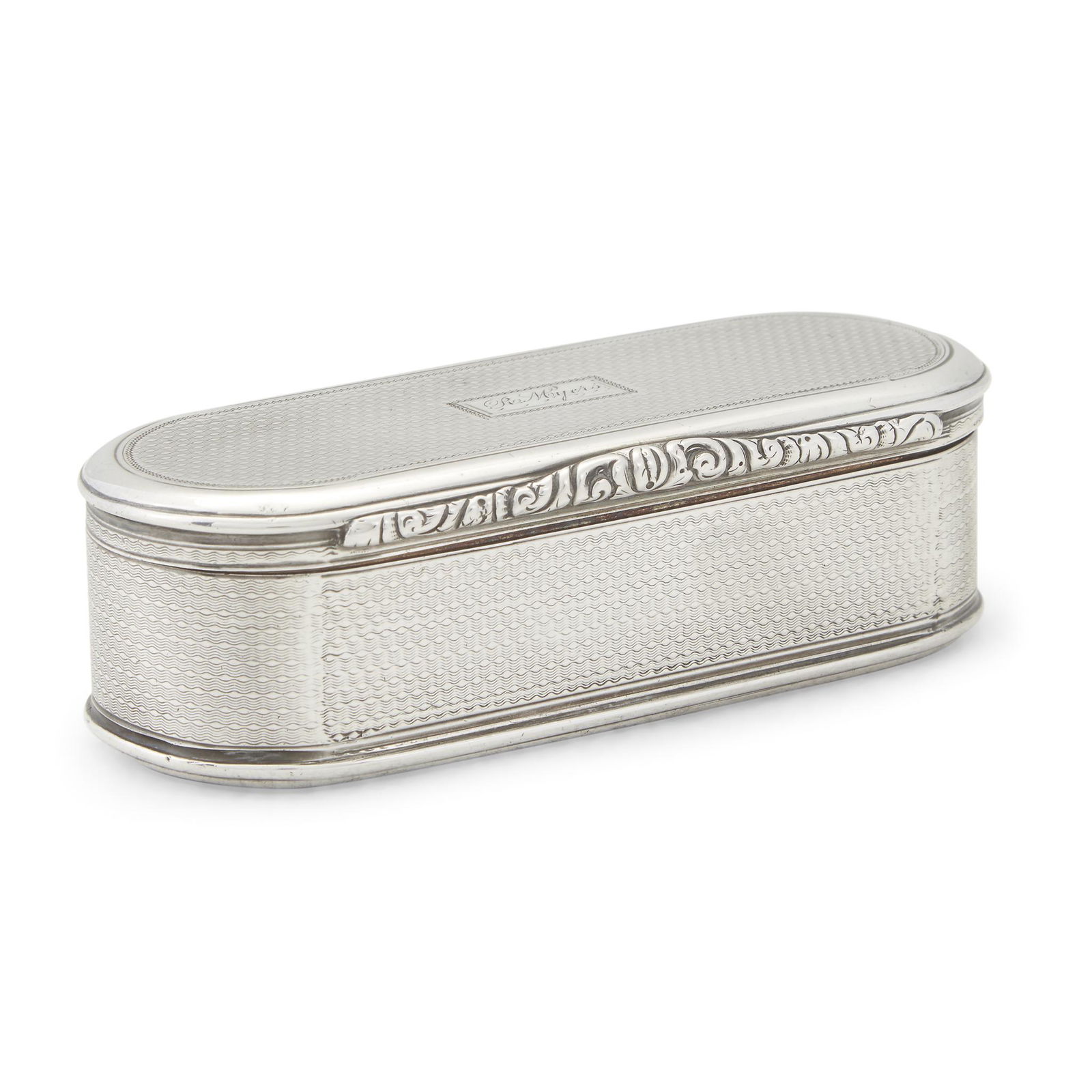 A George IV engine-turned silver snuff box, John Jones (1 of 1)
