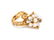 BRUTALIST, CULTURED PEARL AND DIAMOND RING - 2