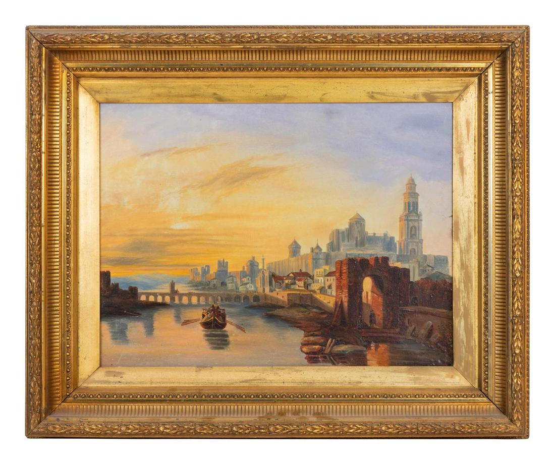 Continental School, 19th Century: Continental School, 19th Century oil on canvas Property from a Midwest Collector