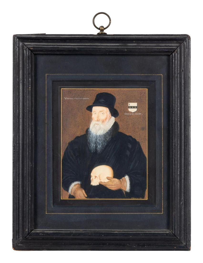 George Perfect Harding (English, 1778-1853): George Perfect Harding (English, 1778-1853) Portrait Miniature of Edward Grimston, Earl of Verulam 5 1/4 x 4 1/8 inches.