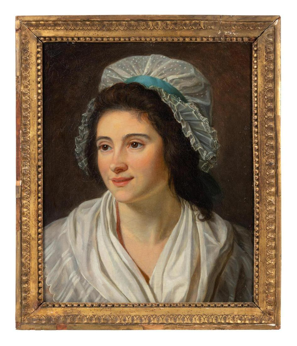 Artist Unknown, Late 19th/Early 20th Century: Artist Unknown, Late 19th/Early 20th Century Portrait of a Lady oil on board 15 x 12 1/4 inches. Property from the Collection of Dr. Gregory Boshart and Dr. William Lawrence, Chicago, Illinois