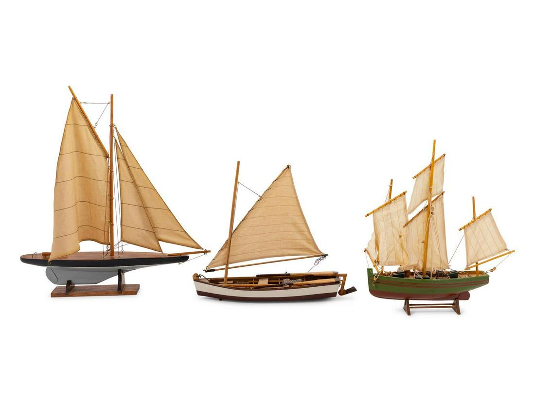 Four Ship Models: Four Ship Models First Half 20th Century Property from a Midwest Collector